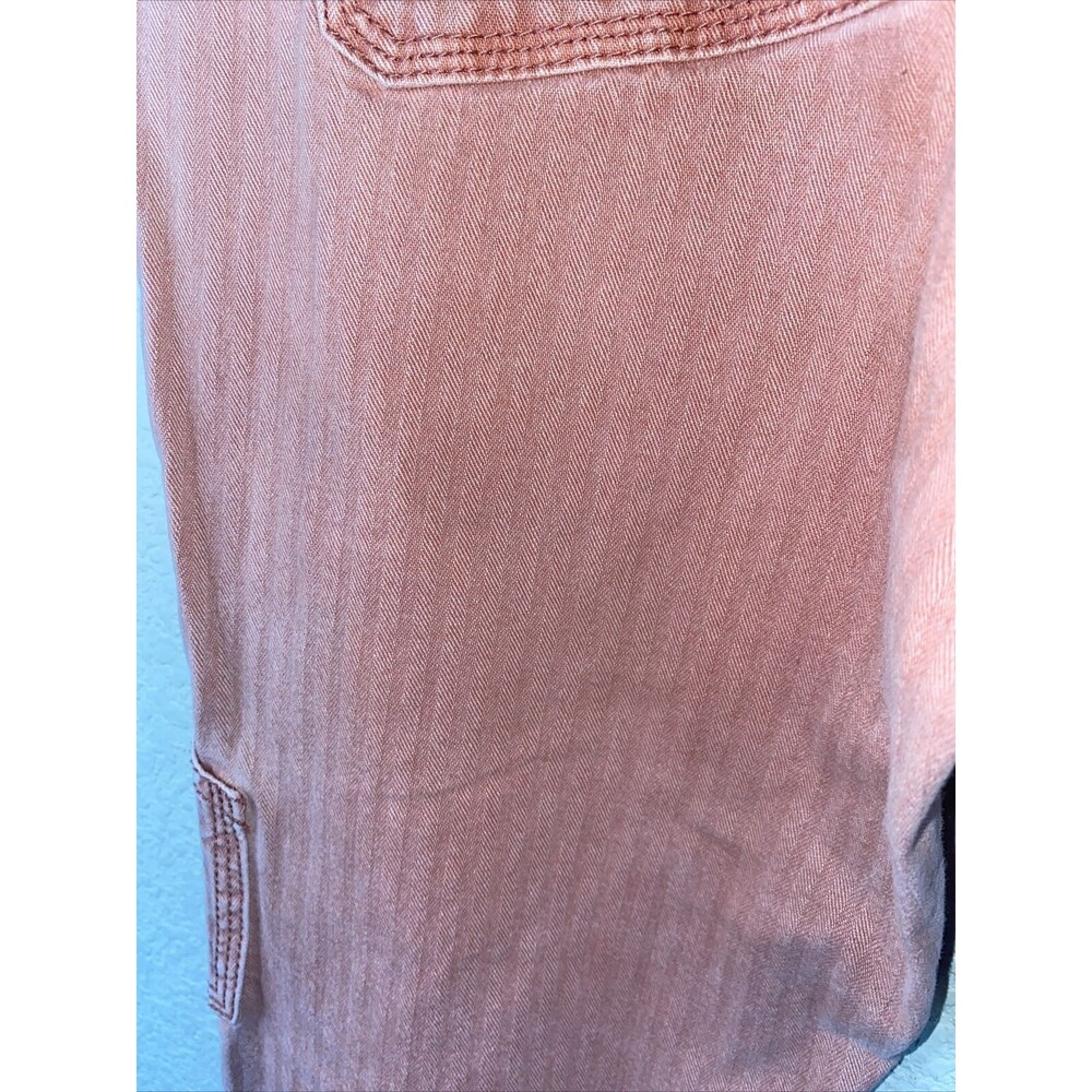 Anthropologie Pilcro pink jeans Cargo Crop carpenter Stretch 25 lagen cottage - Picture 10 of 11